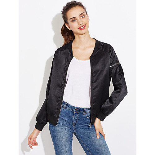 Women's Solid Colored Simple Fall Jacket Short Daily Long Sleeve Cotton Coat Tops Black
Women's Solid Colored Simple Fall Jacket Short Daily Long Sleeve Cotton Coat Tops Black