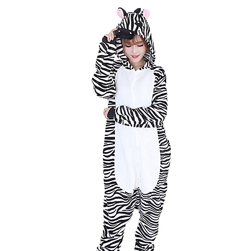 Adults' Kigurumi Pajamas Zebra Onesie Pajamas Flannel Fabric Black / White Cosplay For Men and Women Animal Sleepwear Cartoon Festival / Holiday Costumes / Stripes
Adults' Kigurumi Pajamas Zebra Onesie Pajamas Flannel Fabric Black / White Cosplay For Men and Women Animal Sleepwear Cartoon Festival / Holiday Costumes / Stripes