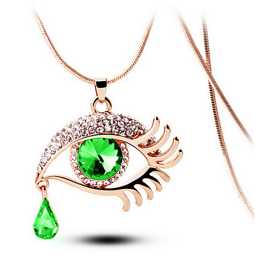 Women's Pendant Necklace Personalized Crystal Alloy Light Green Yellow Necklace Jewelry For Wedding Party Halloween Birthday Daily Club
Women's Pendant Necklace Personalized Crystal Alloy Light Green Yellow Necklace Jewelry For Wedding Party Halloween Birthday Daily Club