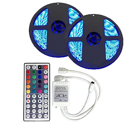 

10m Light Sets LED Light Strips Flexible Tiktok Lights 300 LEDs 5050 SMD 10mm Remote Control / RC / Cuttable / Dimmable 12 V / Linkable / Self-adhesive / Color-Changing / IP44