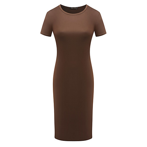 Women's A Line Dress Midi Dress Black Army Green Gray Short Sleeve Solid Colored Summer Round Neck Cotton S M L XL
Women's A Line Dress Midi Dress Black Army Green Gray Short Sleeve Solid Colored Summer Round Neck Cotton S M L XL