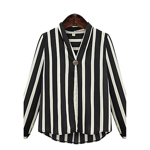 Women's Blouse Striped Plus Size Long Sleeve Daily Tops Streetwear Black Wine
Women's Blouse Striped Plus Size Long Sleeve Daily Tops Streetwear Black Wine