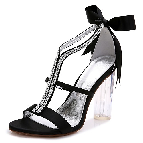 Women's Sandals Lace up Chunky Heel Round Toe Rhinestone / Bowknot / Sparkling Glitter Satin T-Strap / Basic Pump / Ankle Strap Spring / Summer Purple / Red / Light Grey / Wedding / Transparent Shoes
Women's Sandals Lace up Chunky Heel Round Toe Rhinestone / Bowknot / Sparkling Glitter Satin T-Strap / Basic Pump / Ankle Strap Spring / Summer Purple / Red / Light Grey / Wedding / Transparent Shoes