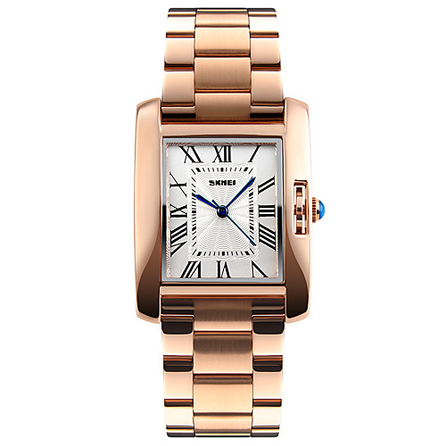 SKMEI Women's Ladies Wrist Watch Gold Watch Square Watch Japanese Quartz Stainless Steel Silver / Rose Gold 30 m Water Resistant / Waterproof Cool Analog Luxury Fashion Elegant Minimalist - Silver
SKMEI Women's Ladies Wrist Watch Gold Watch Square Watch Japanese Quartz Stainless Steel Silver / Rose Gold 30 m Water Resistant / Waterproof Cool Analog Luxury Fashion Elegant Minimalist - Silver