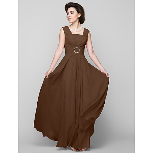 A-Line Mother of the Bride Dress Open Back Square Neck Floor Length Chiffon Sleeveless with Beading 2021
A-Line Mother of the Bride Dress Open Back Square Neck Floor Length Chiffon Sleeveless with Beading 2021
