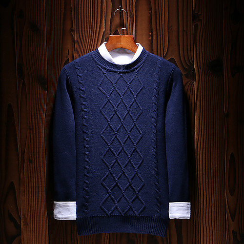Men's Streetwear Boho Print Solid Colored Pullover Cotton Long Sleeve Regular Sweater Cardigans Round Neck Fall Winter Black Wine Navy Blue / Work
Men's Streetwear Boho Print Solid Colored Pullover Cotton Long Sleeve Regular Sweater Cardigans Round Neck Fall Winter Black Wine Navy Blue / Work
