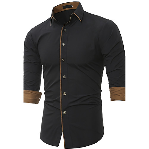 Men's Shirt Solid Colored Plus Size Long Sleeve Work Tops Punk & Gothic White Black Gray
Men's Shirt Solid Colored Plus Size Long Sleeve Work Tops Punk & Gothic White Black Gray