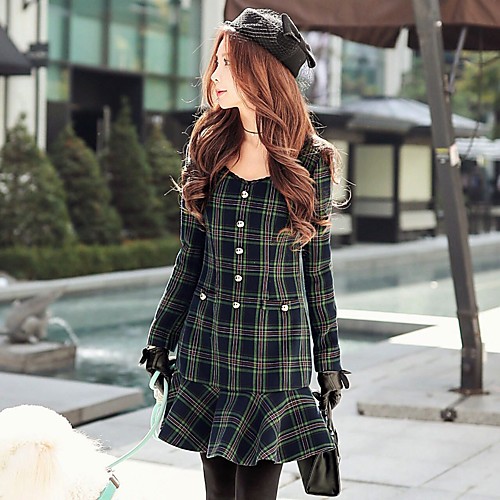 Women's Ruffle Going out / Work Vintage Sheath Dress - Color Block Pleated Fall Navy Blue M L XL
Women's Ruffle Going out / Work Vintage Sheath Dress - Color Block Pleated Fall Navy Blue M L XL