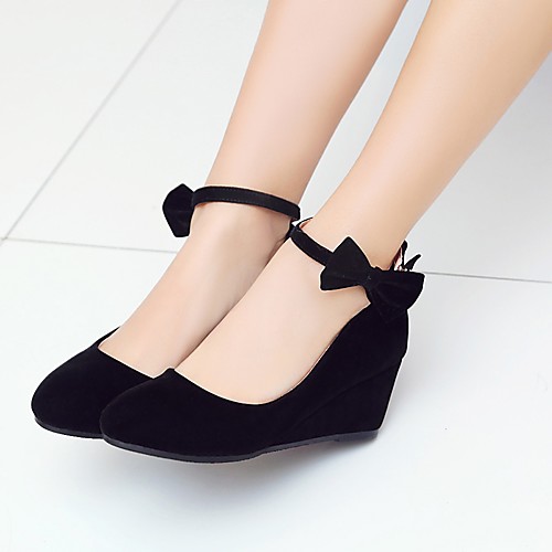 Women's Heels Lace up Wedge Heel Round Toe Bowknot / Buckle Nubuck leather Comfort / Ankle Strap Spring / Fall Red / Black / Wedding / Party & Evening / 2-3 / Party & Evening / EU39
Women's Heels Lace up Wedge Heel Round Toe Bowknot / Buckle Nubuck leather Comfort / Ankle Strap Spring / Fall Red / Black / Wedding / Party & Evening / 2-3 / Party & Evening / EU39