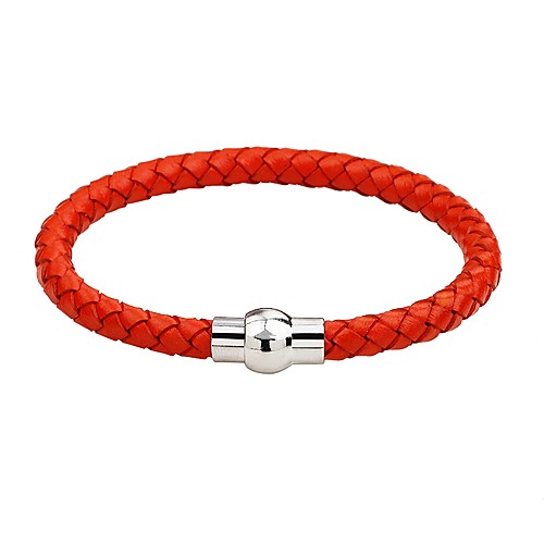 Men's Women's Leather Bracelet woven Magnetic Fashion Simple Style Leather Bracelet Jewelry Black / Blue / Pink For Casual Going out
Men's Women's Leather Bracelet woven Magnetic Fashion Simple Style Leather Bracelet Jewelry Black / Blue / Pink For Casual Going out