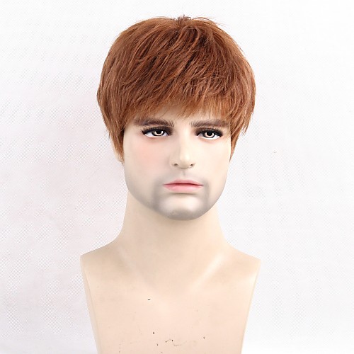 Human Hair Blend Wig Short Straight Short Hairstyles 2020 Straight Side Part Machine Made Men's Natural Black #1B Medium Auburn#30
Human Hair Blend Wig Short Straight Short Hairstyles 2020 Straight Side Part Machine Made Men's Natural Black #1B Medium Auburn#30