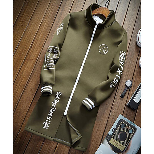 Men's Overcoat Word Print Streetwear Fall Jacket Long Going out Long Sleeve Cotton Coat Tops White
Men's Overcoat Word Print Streetwear Fall Jacket Long Going out Long Sleeve Cotton Coat Tops White