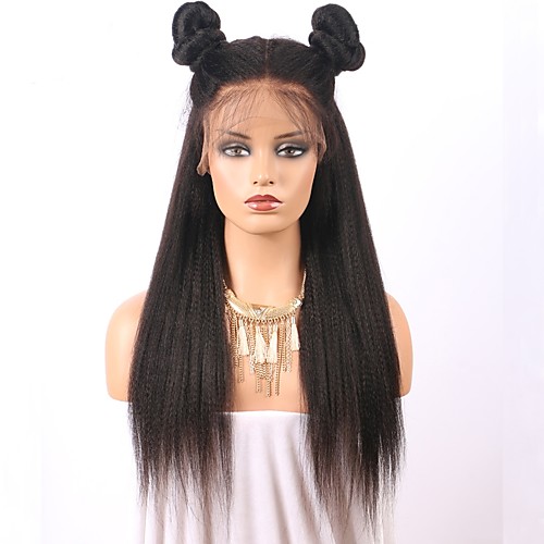 Human Hair Glueless Lace Front Lace Front Wig style Brazilian Hair Straight Yaki Wig 150% Density with Baby Hair Natural Hairline Women's Long Human Hair Lace Wig ELVA HAIR
Human Hair Glueless Lace Front Lace Front Wig style Brazilian Hair Straight Yaki Wig 150% Density with Baby Hair Natural Hairline Women's Long Human Hair Lace Wig ELVA HAIR