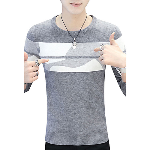 Men's Streetwear Boho Striped Color Block Solid Colored Pullover Cotton Long Sleeve Regular Sweater Cardigans Round Neck Fall Winter Black Wine Navy Blue / Work
Men's Streetwear Boho Striped Color Block Solid Colored Pullover Cotton Long Sleeve Regular Sweater Cardigans Round Neck Fall Winter Black Wine Navy Blue / Work