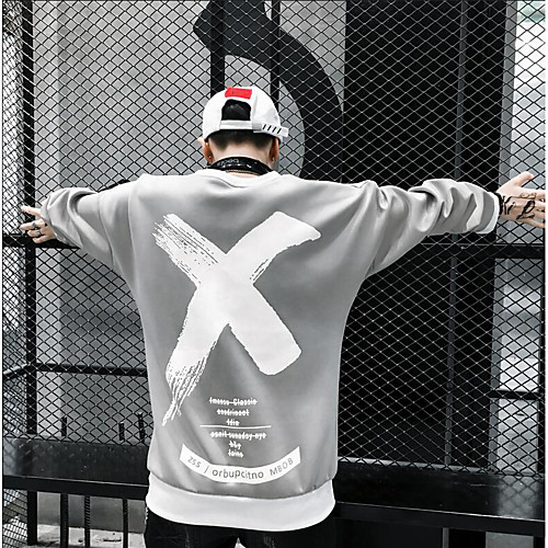 Men's Sweatshirt Print Round Neck Daily Hoodies Sweatshirts Long Sleeve White Black Khaki / Fall
Men's Sweatshirt Print Round Neck Daily Hoodies Sweatshirts Long Sleeve White Black Khaki / Fall