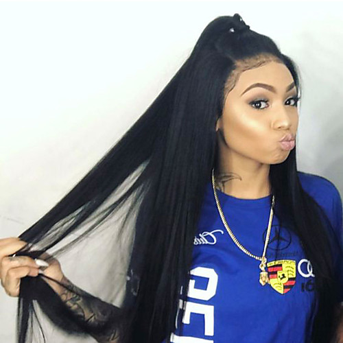 Human Hair Glueless Full Lace Full Lace Wig style Brazilian Hair Straight Wig 150% Density with Baby Hair Natural Hairline Women's Long Human Hair Lace Wig ELVA HAIR
Human Hair Glueless Full Lace Full Lace Wig style Brazilian Hair Straight Wig 150% Density with Baby Hair Natural Hairline Women's Long Human Hair Lace Wig ELVA HAIR
