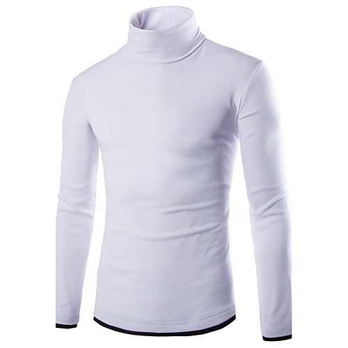 Men's Patchwork Color Block Pullover Long Sleeve Regular Sweater Cardigans Turtleneck Fall White Black Purple
Men's Patchwork Color Block Pullover Long Sleeve Regular Sweater Cardigans Turtleneck Fall White Black Purple