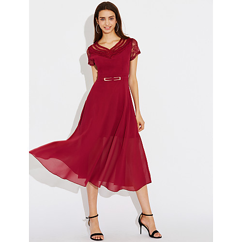 Women's Loose Midi Dress Black Blushing Pink Wine Short Sleeve Solid Colored Summer V Neck M L XL XXL 3XL 4XL / Plus Size
Women's Loose Midi Dress Black Blushing Pink Wine Short Sleeve Solid Colored Summer V Neck M L XL XXL 3XL 4XL / Plus Size