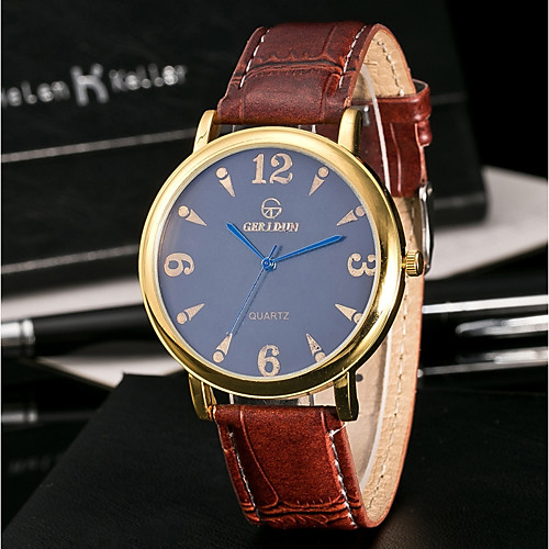 Men's Sport Watch Quartz Leather Black / Brown Water Resistant / Waterproof Creative Analog Casual Fashion Elegant - Black Black / Brown White / Brown One Year Battery Life / Stainless Steel
Men's Sport Watch Quartz Leather Black / Brown Water Resistant / Waterproof Creative Analog Casual Fashion Elegant - Black Black / Brown White / Brown One Year Battery Life / Stainless Steel