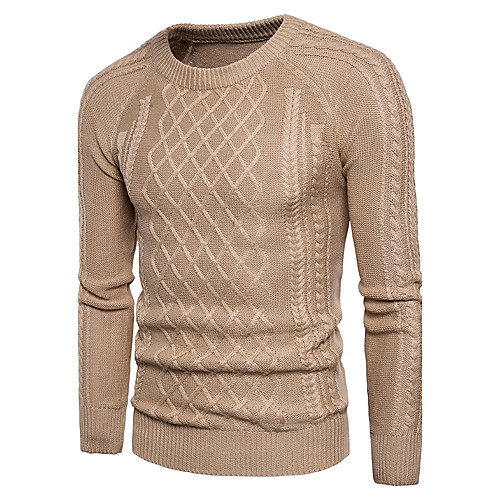 Men's Streetwear Solid Colored Pullover Cotton Long Sleeve Regular Sweater Cardigans Round Neck Fall Winter Black Khaki Green
Men's Streetwear Solid Colored Pullover Cotton Long Sleeve Regular Sweater Cardigans Round Neck Fall Winter Black Khaki Green