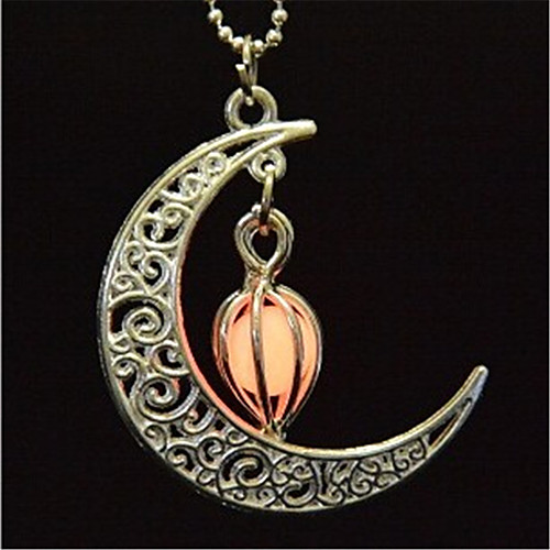 Women's Luminous Stone Pendant Necklace Engraved Moon Crescent Moon Ladies Fashion Luminous Luminous Stone Light Green Orange Light Blue Necklace Jewelry For Halloween Club
Women's Luminous Stone Pendant Necklace Engraved Moon Crescent Moon Ladies Fashion Luminous Luminous Stone Light Green Orange Light Blue Necklace Jewelry For Halloween Club