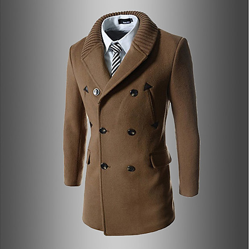 Men's Overcoat Solid Colored Simple Fall Coat Long Daily Long Sleeve Wool Coat Tops Light Brown
Men's Overcoat Solid Colored Simple Fall Coat Long Daily Long Sleeve Wool Coat Tops Light Brown