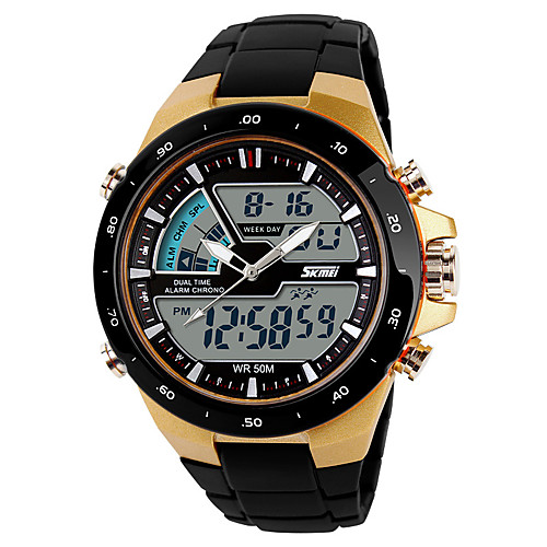 SKMEI Men's Sport Watch Digital Watch Digital Black Casual Watch Cool Analog - Digital Casual - Gold Black
SKMEI Men's Sport Watch Digital Watch Digital Black Casual Watch Cool Analog - Digital Casual - Gold Black
