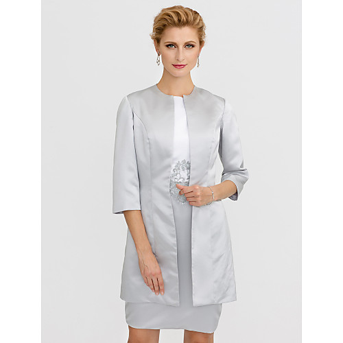 3/4 Length Sleeve Coats / Jackets Satin Wedding / Party / Evening Women's Wrap With
3/4 Length Sleeve Coats / Jackets Satin Wedding / Party / Evening Women's Wrap With