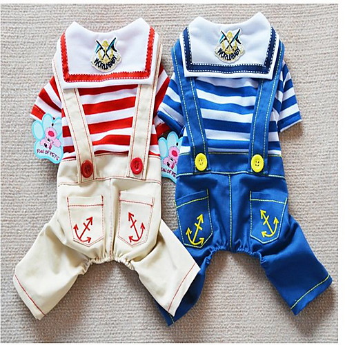 Dog Jumpsuit Puppy Clothes Stripes Cosplay Dog Clothes Puppy Clothes Dog Outfits Red Blue Costume for Girl and Boy Dog Cotton XS S M L XL
Dog Jumpsuit Puppy Clothes Stripes Cosplay Dog Clothes Puppy Clothes Dog Outfits Red Blue Costume for Girl and Boy Dog Cotton XS S M L XL