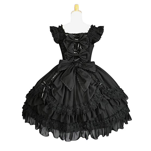 Gothic Lolita Lolita Vacation Dress Dress Women's Pure Color Japanese Cosplay Costumes Plus Size Customized Black Ball Gown Solid Colored Butterfly Sleeve Sleeveless
Gothic Lolita Lolita Vacation Dress Dress Women's Pure Color Japanese Cosplay Costumes Plus Size Customized Black Ball Gown Solid Colored Butterfly Sleeve Sleeveless