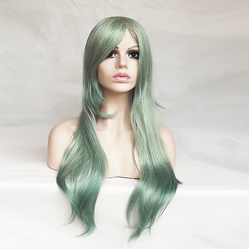 Cosplay Costume Wig Synthetic Wig Cosplay Wig Straight Straight Asymmetrical With Bangs Wig Long Green Synthetic Hair Women's Natural Hairline Green
Cosplay Costume Wig Synthetic Wig Cosplay Wig Straight Straight Asymmetrical With Bangs Wig Long Green Synthetic Hair Women's Natural Hairline Green