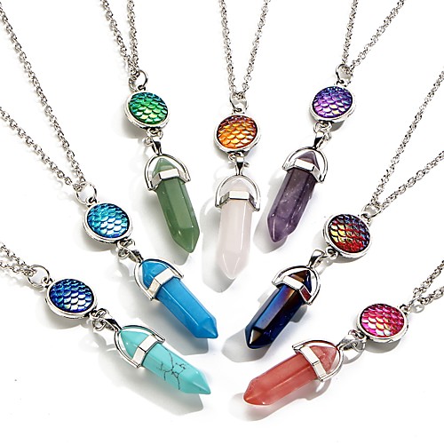 Men's Women's Natural Stone Pendant Necklace Geometrical Simple Natural Stone Alloy Turquoise Purple Light Green Red Pink Necklace Jewelry One-piece Suit For Daily
Men's Women's Natural Stone Pendant Necklace Geometrical Simple Natural Stone Alloy Turquoise Purple Light Green Red Pink Necklace Jewelry One-piece Suit For Daily