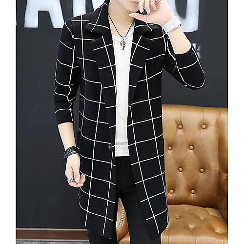 Men's Striped Cardigan Long Sleeve Slim Regular Sweater Cardigans Shirt Collar Fall Black Blue Beige / Weekend
Men's Striped Cardigan Long Sleeve Slim Regular Sweater Cardigans Shirt Collar Fall Black Blue Beige / Weekend