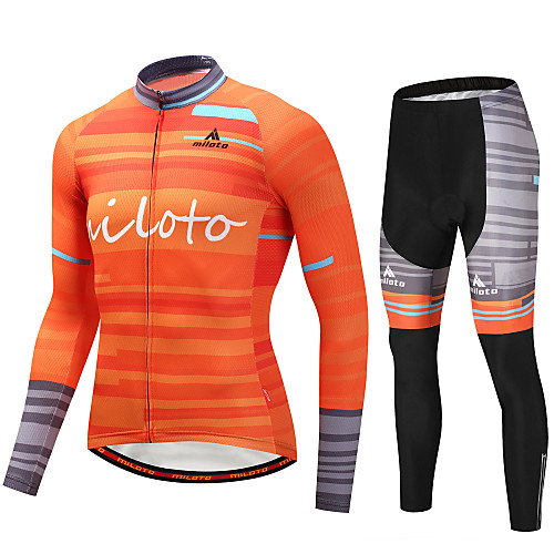 Miloto Men's Long Sleeve Cycling Jersey with Tights Winter Fleece Orange Bike Clothing Suit Sports Mountain Bike MTB Road Bike Cycling Clothing Apparel
Miloto Men's Long Sleeve Cycling Jersey with Tights Winter Fleece Orange Bike Clothing Suit Sports Mountain Bike MTB Road Bike Cycling Clothing Apparel