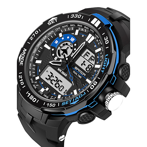 Women's Men's Sport Watch Military Watch Analog - Digital Digital Charm Water Resistant / Waterproof Alarm Calendar / date / day / Silicone
Women's Men's Sport Watch Military Watch Analog - Digital Digital Charm Water Resistant / Waterproof Alarm Calendar / date / day / Silicone