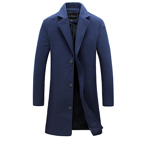 Men's Overcoat Solid Colored Simple Fall Coat Long Party Long Sleeve Cotton Coat Tops Black
Men's Overcoat Solid Colored Simple Fall Coat Long Party Long Sleeve Cotton Coat Tops Black