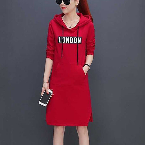 Women's Loose Short Mini Dress White Black Red Long Sleeve Geometric Fall Winter Hooded Streetwear
Women's Loose Short Mini Dress White Black Red Long Sleeve Geometric Fall Winter Hooded Streetwear