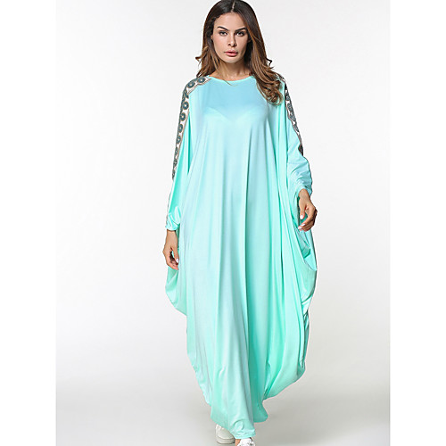Women's Jalabiya Knee Length Dress Red Green Long Sleeve Tribal Print Summer Round Neck Streetwear Batwing Sleeve Oversized One-Size
Women's Jalabiya Knee Length Dress Red Green Long Sleeve Tribal Print Summer Round Neck Streetwear Batwing Sleeve Oversized One-Size