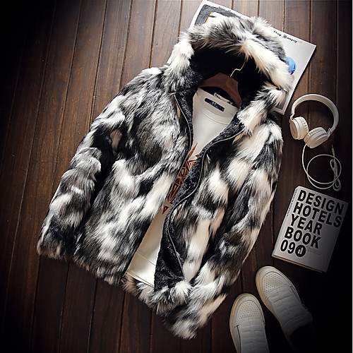 Men's Fur Coats Color Block Streetwear Winter Fur Coat Regular Daily Long Sleeve Faux Fur Coat Tops Black
Men's Fur Coats Color Block Streetwear Winter Fur Coat Regular Daily Long Sleeve Faux Fur Coat Tops Black