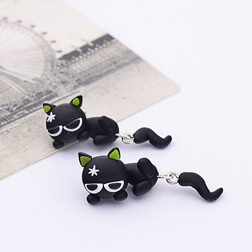 Women's Stud Earrings Cat Animal Ladies Cute Resin Earrings Jewelry Black For Daily Going out
Women's Stud Earrings Cat Animal Ladies Cute Resin Earrings Jewelry Black For Daily Going out