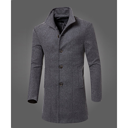 Black / Wine / Army Green Solid Colored Cotton / Polyester Men's Suit - Shirt Collar / Fall / Winter / Long Sleeve / Long / Work
Black / Wine / Army Green Solid Colored Cotton / Polyester Men's Suit - Shirt Collar / Fall / Winter / Long Sleeve / Long / Work