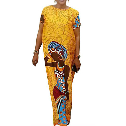 Women's Sheath Dress Maxi long Dress Yellow Short Sleeve Print Fall All Seasons Round Neck S M L XL XXL
Women's Sheath Dress Maxi long Dress Yellow Short Sleeve Print Fall All Seasons Round Neck S M L XL XXL