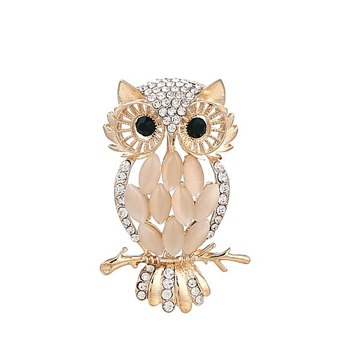 Women's Cubic Zirconia Brooches Owl Ladies Rhinestone Brooch Jewelry Gold For Ceremony Office & Career
Women's Cubic Zirconia Brooches Owl Ladies Rhinestone Brooch Jewelry Gold For Ceremony Office & Career
