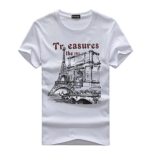 Men's T shirt Plus Size Print Short Sleeve Daily Tops Cotton White Black Gray
Men's T shirt Plus Size Print Short Sleeve Daily Tops Cotton White Black Gray