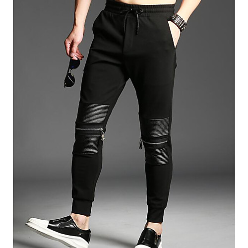 Men's Active Slim Daily Weekend Sweatpants Pants Solid Colored Full Length Black / Fall / Winter
Men's Active Slim Daily Weekend Sweatpants Pants Solid Colored Full Length Black / Fall / Winter