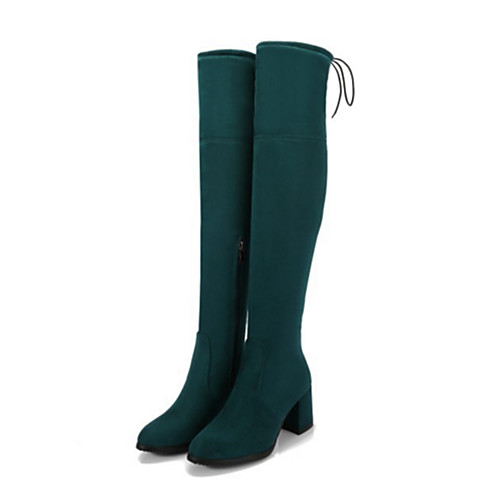 Women's Boots Block Heel Boots Chunky Heel Pointed Toe Over The Knee Boots Comfort Novelty Wedding Party & Evening Suede Winter Black Green Gray
Women's Boots Block Heel Boots Chunky Heel Pointed Toe Over The Knee Boots Comfort Novelty Wedding Party & Evening Suede Winter Black Green Gray
