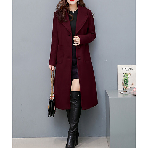 Women's Solid Colored Stylish Simple Fall Coat Maxi Daily Long Sleeve Polyester Coat Tops Black
Women's Solid Colored Stylish Simple Fall Coat Maxi Daily Long Sleeve Polyester Coat Tops Black