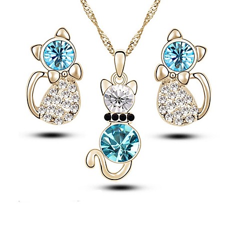 Women's Crystal Drop Earrings Necklace Solitaire Round Cut Ladies Fashion Imitation Diamond Earrings Jewelry Gold / Silver For Daily
Women's Crystal Drop Earrings Necklace Solitaire Round Cut Ladies Fashion Imitation Diamond Earrings Jewelry Gold / Silver For Daily