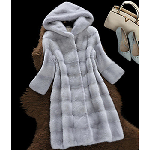 Women's Solid Colored Simple Winter Fur Coat Long Holiday Long Sleeve Others Coat Tops White
Women's Solid Colored Simple Winter Fur Coat Long Holiday Long Sleeve Others Coat Tops White