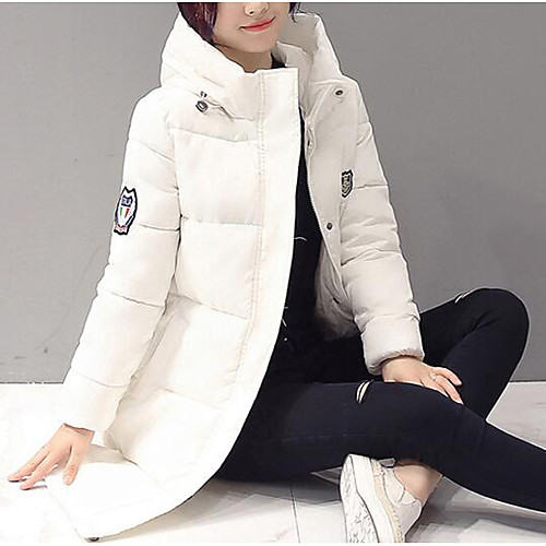 Women's Down Parka Going out Casual Print Cotton Long Sleeve White / Black / Red M / L / XL
Women's Down Parka Going out Casual Print Cotton Long Sleeve White / Black / Red M / L / XL